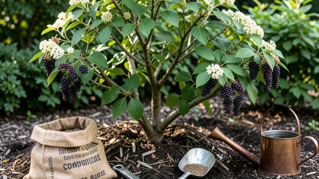 Fertilizer for Elderberry Bushes: Nitrogen-Potassium Balance for Bigger Berries