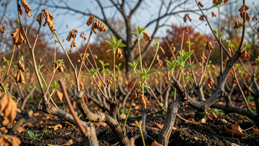 Fall Canes Pruning for Next Year's Berries