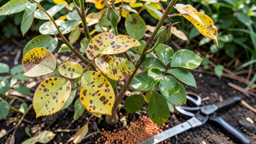 Rose Bush Yellow Leaves and Brown Spots: Fungal Blight Fix in 3 Simple Steps