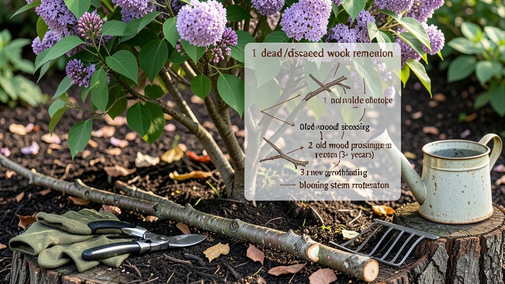 Lilac Bush Pruning Diagram: Step-by-Step Cuts for Year-Round Blooms