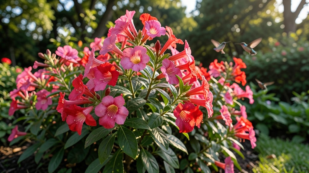 Weigela Florida with Trumpet-Shaped Flowers