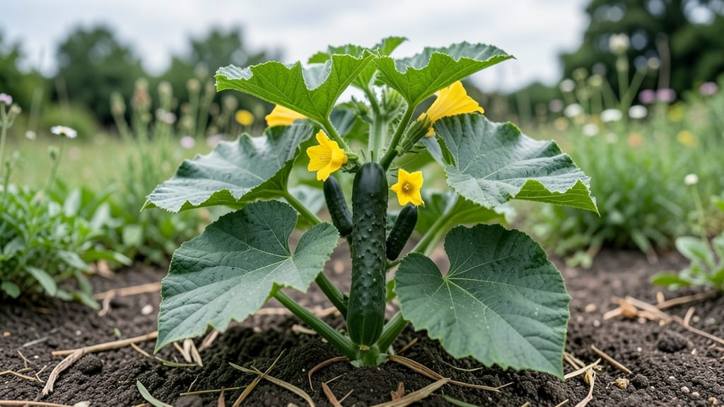 Burpless Bush Hybrid Cucumber Plant: No-Bitter, High-Yield Variety for Small Spaces