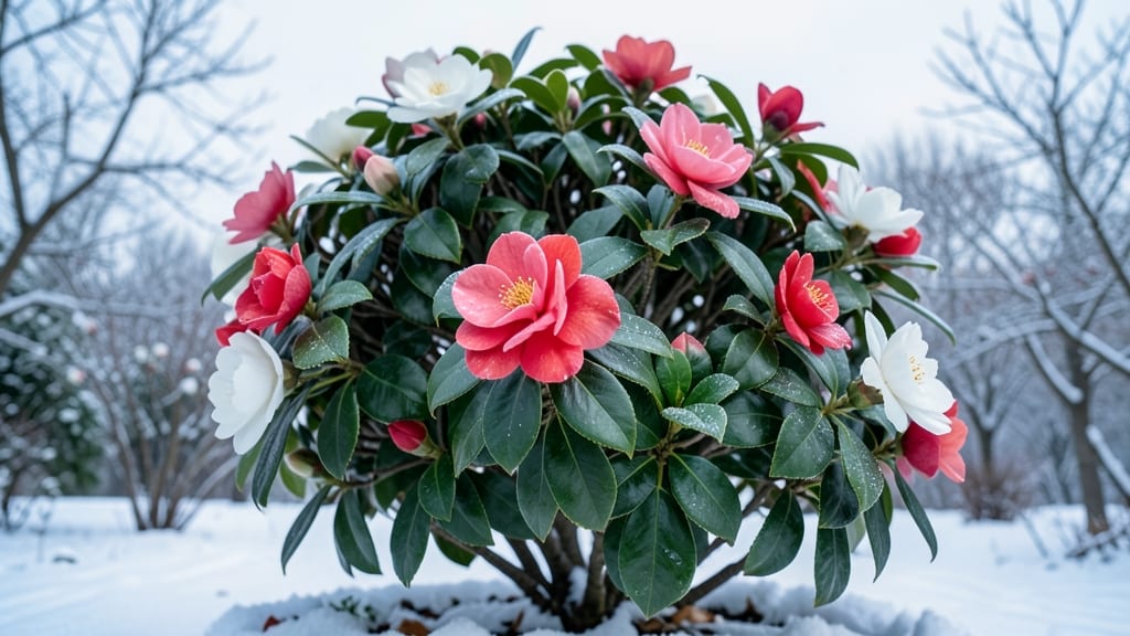 Camellia Shrubs for Winter Blooms
