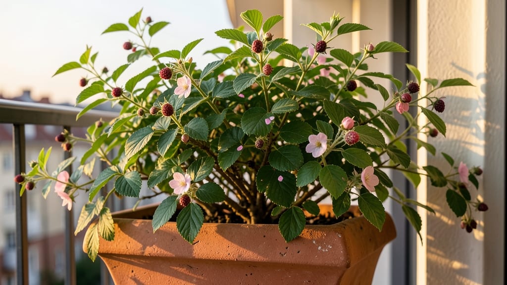 Pruning for Wild Raspberry Bush Flowers in Containers