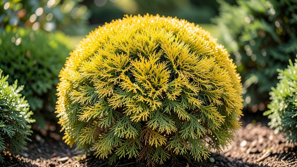 Thuja Standishii 'Golden Globe' for Colorful Accents