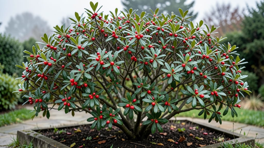 Bush With Red Berries in Summer: Four-Season Color That Thrives With Minimal Pruning