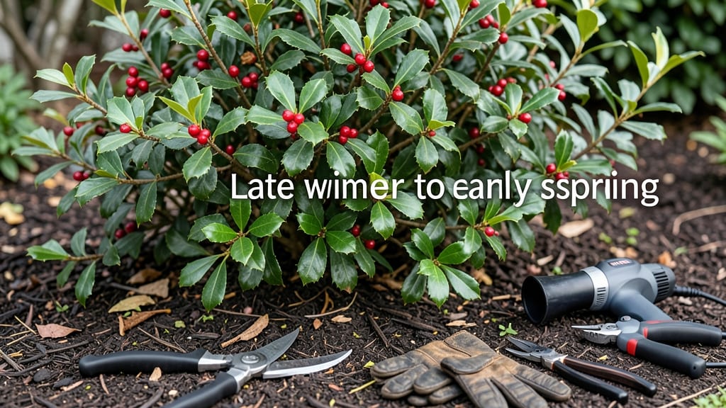 When to Trim Holly Bushes in NC: Late Winter Timing and Growth Stage Secrets