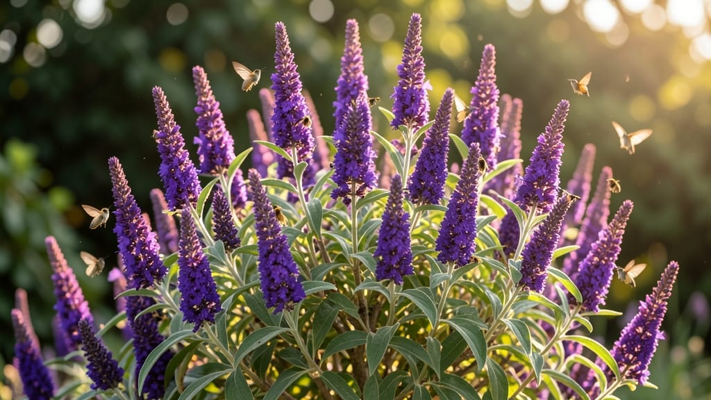 Butterfly Bush with Fragrant Purple Blooms