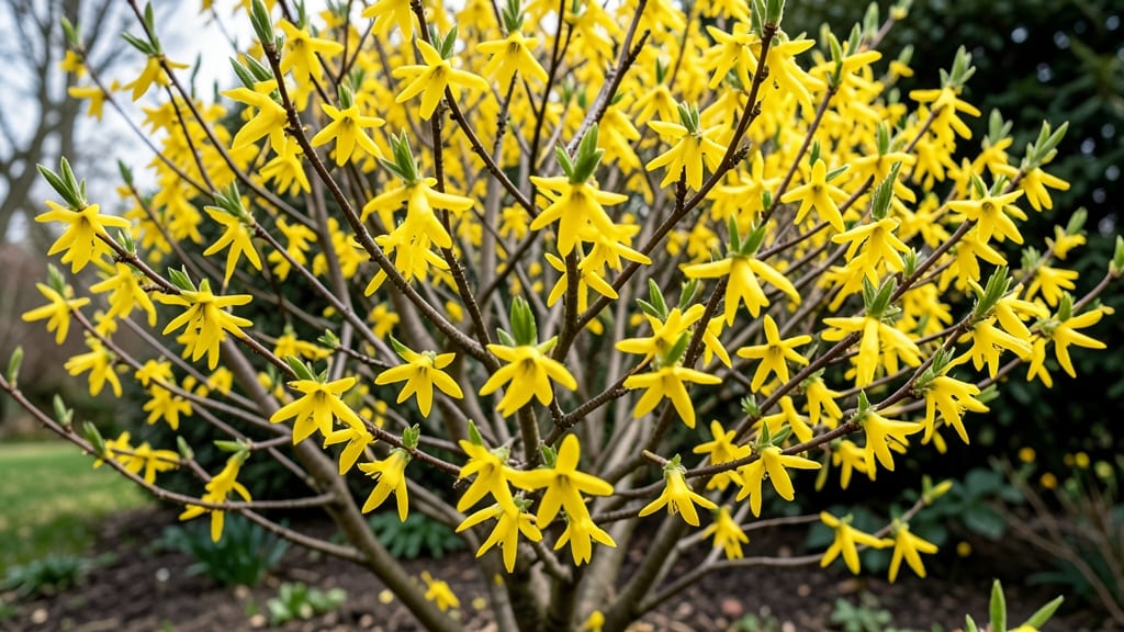 Forsythia Bushes
