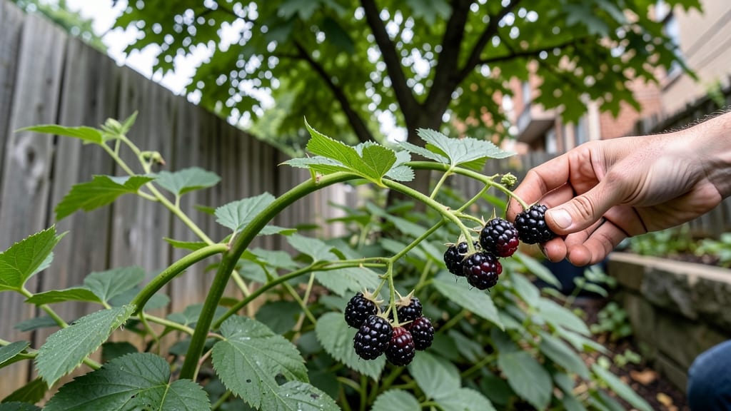 Blackberry Bushes with Thornless Varieties