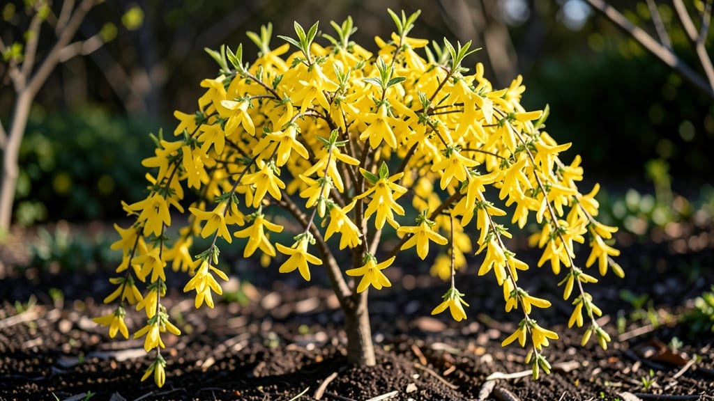Forsythia Bush Size: Mature Heights by Type & Spacing for Full Sun Gardens