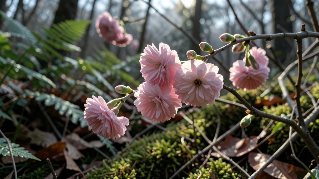 Japanese Kerria 'Pink Double'