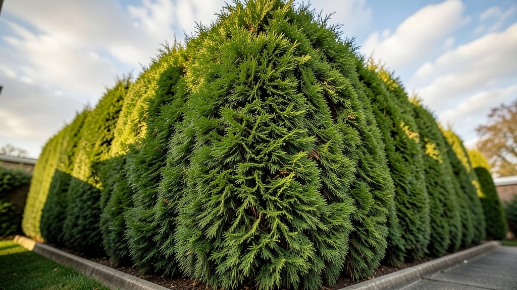 Emerald Green Arborvitae for Year-Round Privacy
