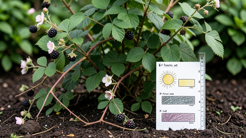 How Much Sun Does a Blackberry Bush Need: 4-6 Hours Daily for Peak Fruit Production