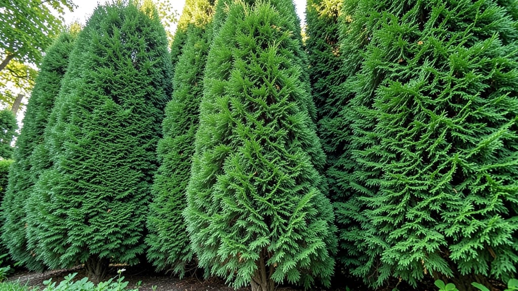 Emerald Green Arborvitae for Dense Privacy